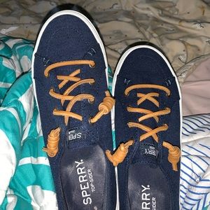 navy blue sperry